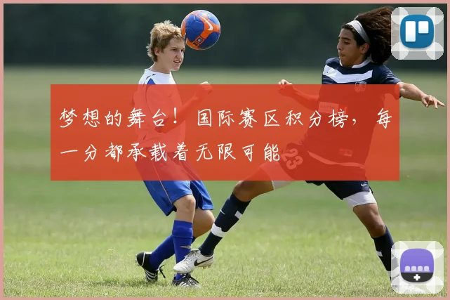 梦想的舞台！国际赛区积分榜，每一分都承载着无限可能